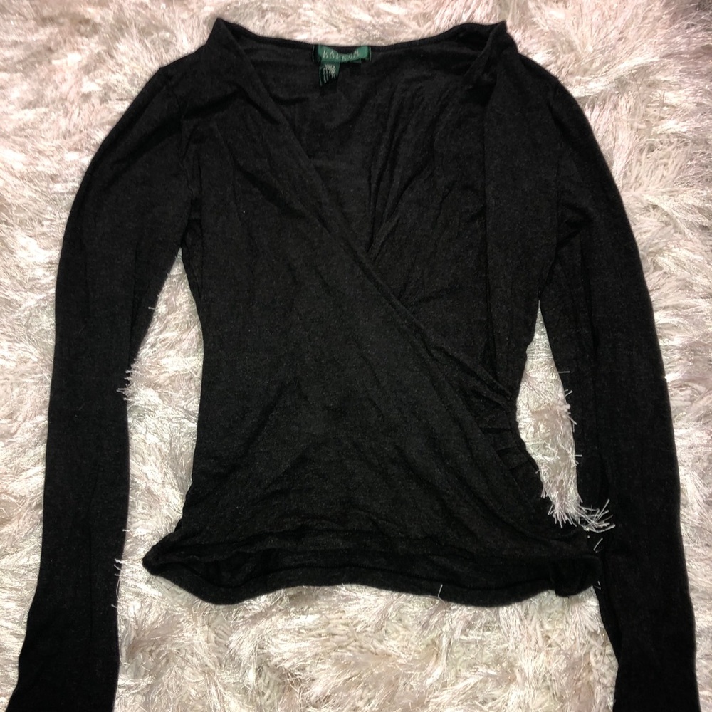 Dark Grey Ralph Lauren Blouse